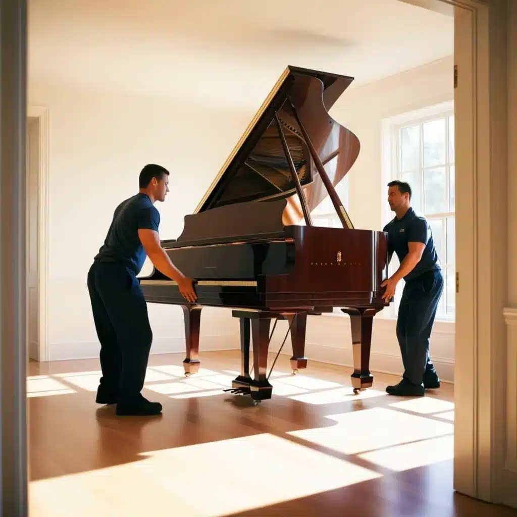 piano moving in Burlington