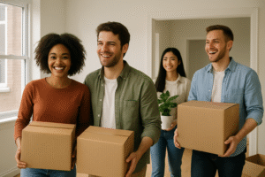 moving in with friends