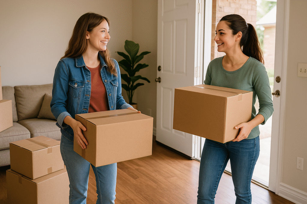 when you're the one moving in with a friend