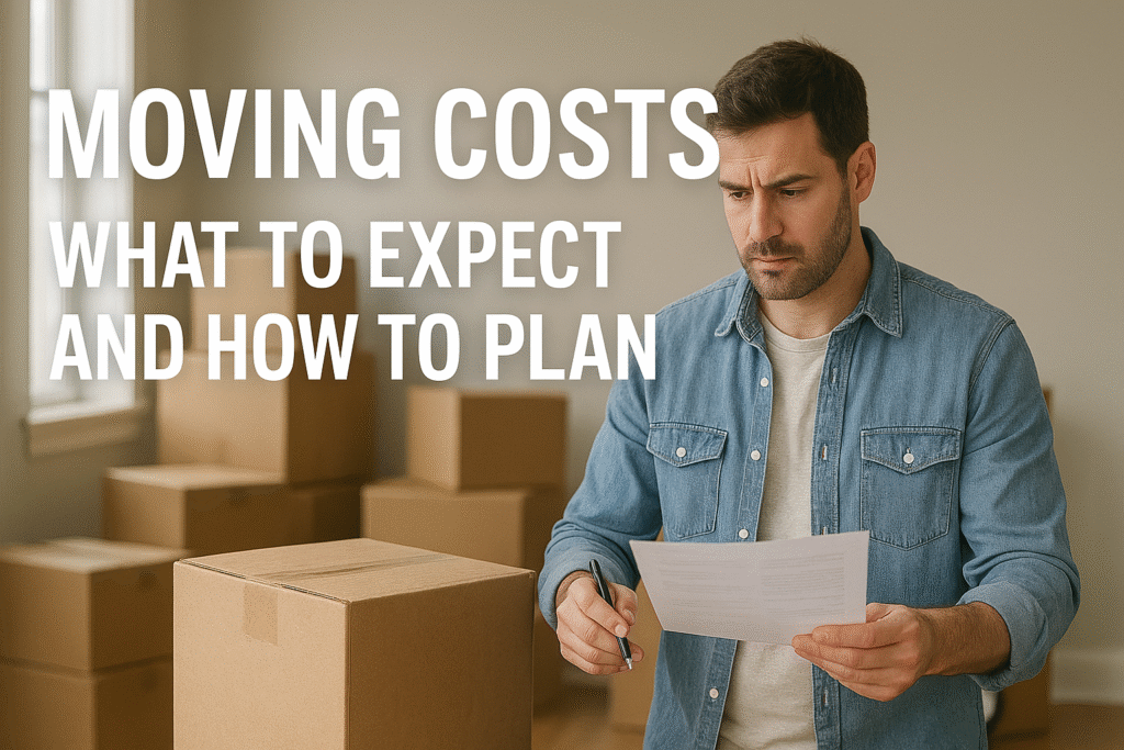 moving costs, what to expect and how to plan